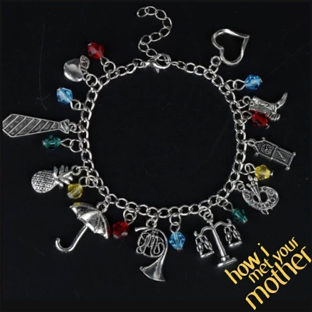 How I Met Your Mother Charm Bracelet Silver Tone Zinc Alloy